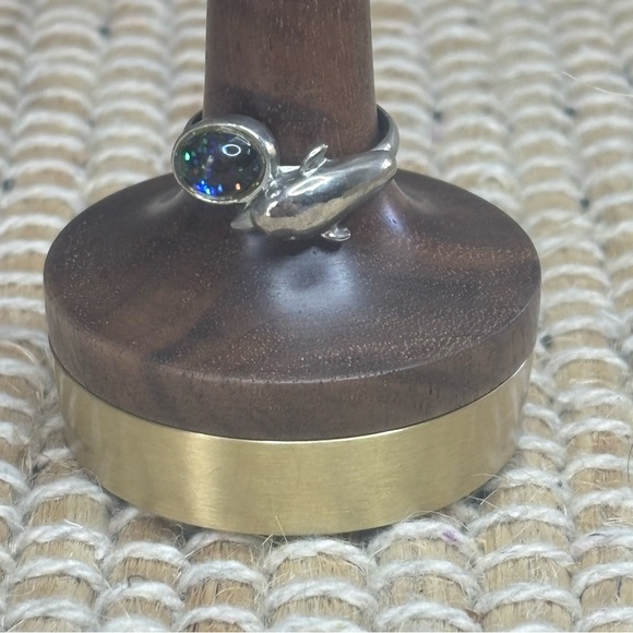 Y2K Silver Tone Dolphin Multicolor Mood Ring Costume Fashion Ring Women’s Size 6 - Picture 1 of 8